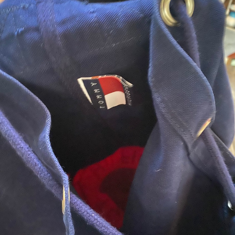 Tommy Hilfiger Canvas Shoulder Drawstring Bag - image 5